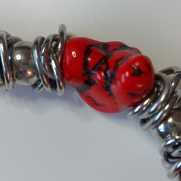 Chunky colorful necklace - Picture 5 of 7